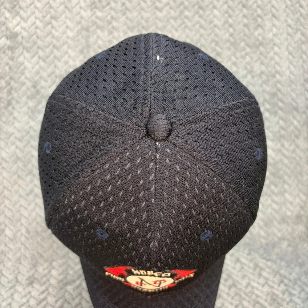 OC Sports NEBCO Fire EMS Rescue Hat Navy Blue Mesh Proflex L/XL Cap 0739